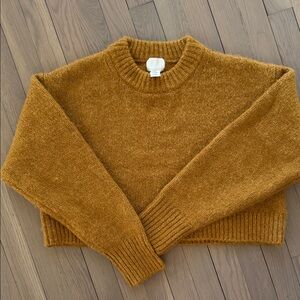 H&M Warm Amber Crew Neck Sweater